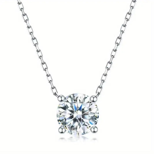 Silver s925 Moissanite Necklace Pendant Milky Way Necklace For Her