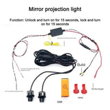 Angel Wings Light For Cars, Side Mirrors Angel Style Welcome Light