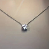 Silver s925 Moissanite Necklace Pendant Milky Way Necklace For Her