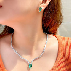 Waterdrop Cubic Zirconia Jewelry Set
