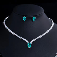 Waterdrop Cubic Zirconia Jewelry Set