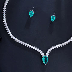Waterdrop Cubic Zirconia Jewelry Set