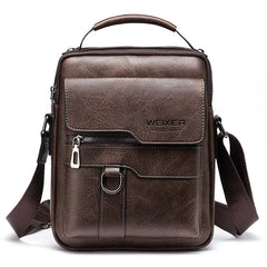 Men PU Leather Crossbody Shoulder Bag