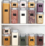 11 pcs Food Storage Containers With Lids - Perfect For Pantry Organization